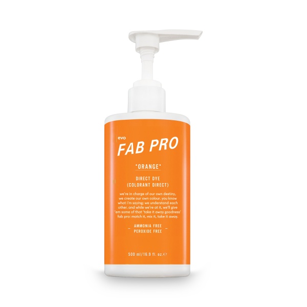 Fab Pro by evo Пигмент-гель Direct Dye, Оранжевый, 500 мл купить