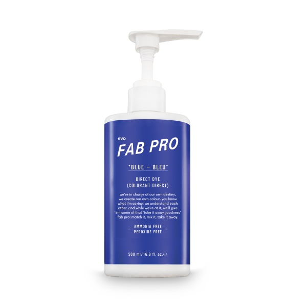 Fab Pro by evo Пигмент-гель Direct Dye, Синий, 500 мл купить