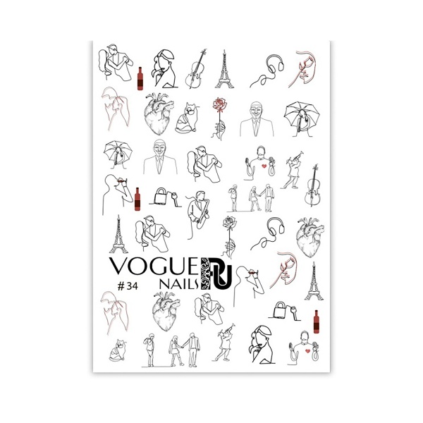 Vogue Nails Слайдер-дизайн, №034, Т34 купить