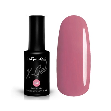 InGarden Гель-лак X-Gel, №028 Плотный дымчато-лиловый, 8 мл купить