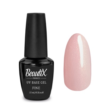 Beautix Камуфлирующая база с шиммером UV Base Gel, Fine, 15 мл купить