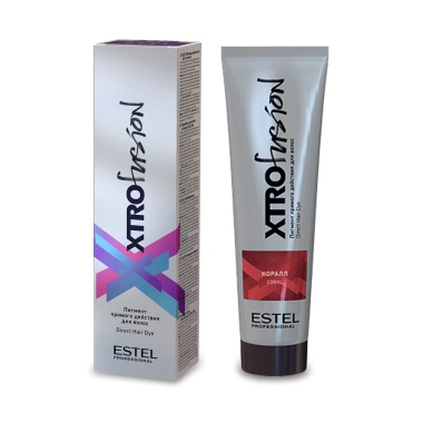 Estel Professional Пигмент прямого действия для волос Xtro Fusion, коралл, 100 мл купить