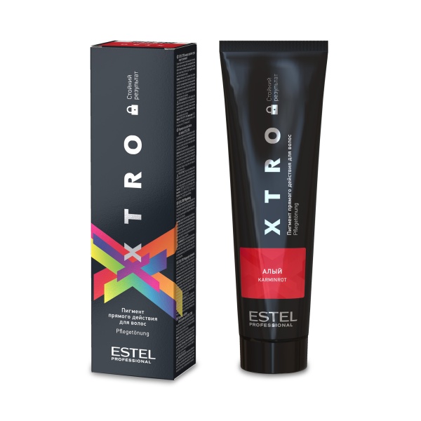 Estel Professional Пигмент прямого действия для волос Xtro Black, алый, 100 мл купить