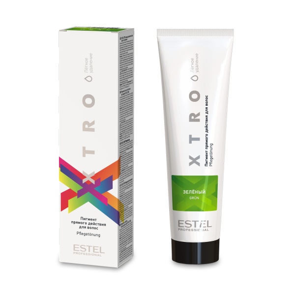 Estel Professional Пигмент прямого действия для волос Xtro White, зеленый, 100 мл купить