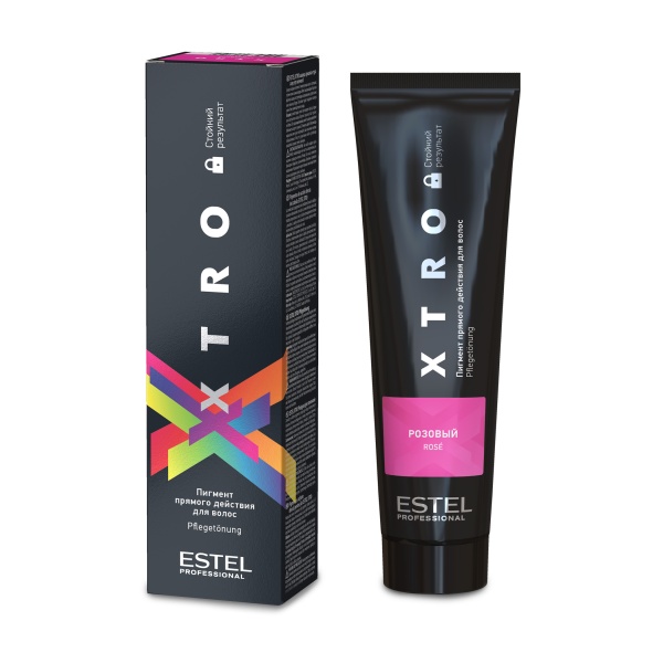 Estel Professional Пигмент прямого действия для волос Xtro Black, розовый, 100 мл купить