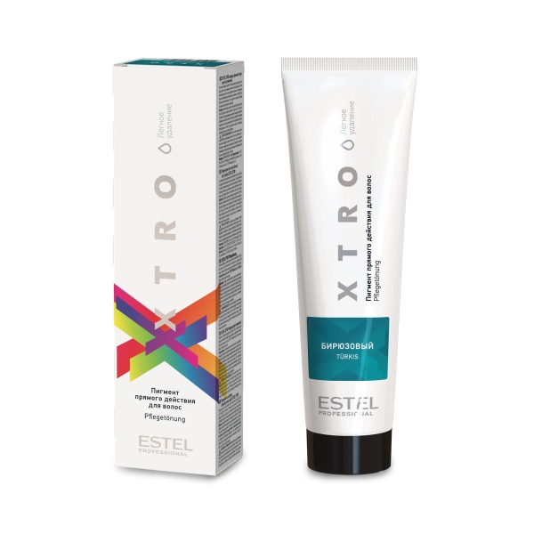 Estel Professional Пигмент прямого действия для волос Xtro White, бирюзовый, 100 мл купить