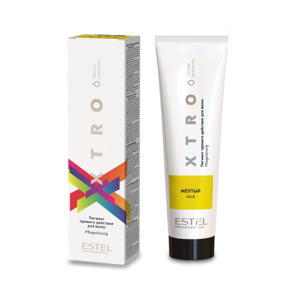 Estel Professional Пигмент прямого действия для волос Xtro White, желтый, 100 мл купить