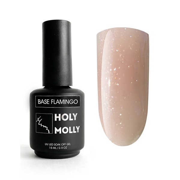 Holy Molly База для гель-лака Base, Flamingo, 15 мл купить