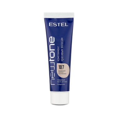 Estel Professional Тонирующая маска для волос Newtone, 10/7 светлый блондин коричневый, 60 мл купить