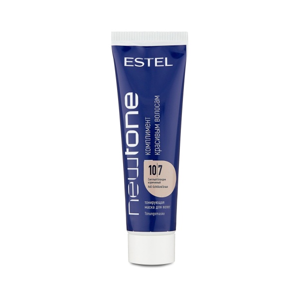 Estel Professional Тонирующая маска для волос Newtone, 10/7 светлый блондин коричневый, 60 мл купить