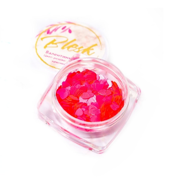 Blesk Дизайн для ногтей Валентинки, розово-красный купить