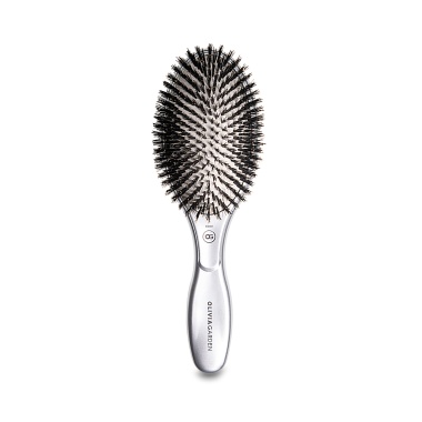 Olivia Garden Щетка для волос Expert Care Oval Boar Bristles Silver купить