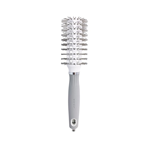 Olivia Garden Брашинг Expert Blowout Vent Double Bristles White & Grey, 30 мм купить