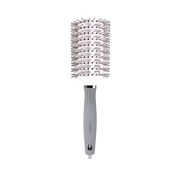 Olivia Garden Брашинг Expert Blowout Vent Double Bristles White & Grey, 45 мм купить