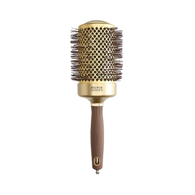 Olivia Garden Термобрашинг Expert Blowout Shine Wavy Bristles Gold & Brown, 65 мм купить