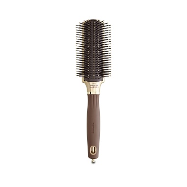 Olivia Garden Щетка для волос Expert Style Control Nylon Bristles Gold&Brown, 9 рядов купить