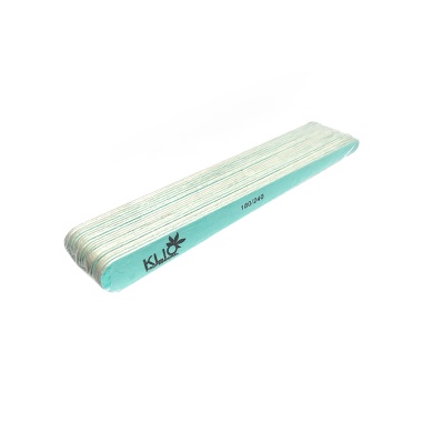Klio Professional Пилка капля для натуральных ногтей, 180/240, мятная, 20 шт купить
