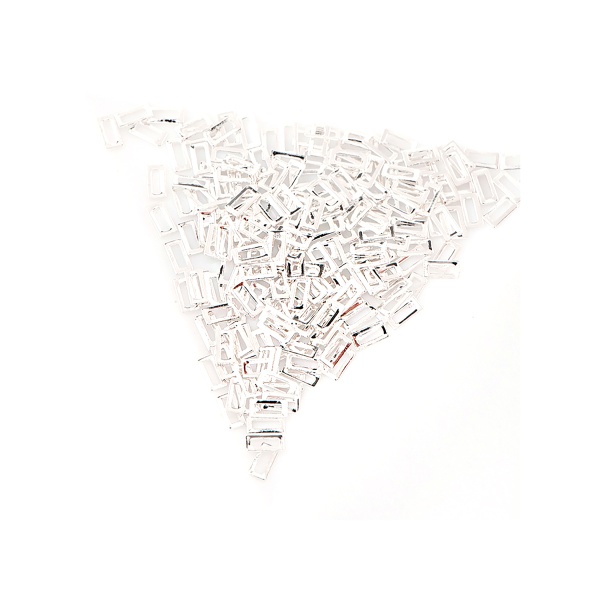 Artex Декор металлический, прямоугольник, размер XS, серебро купить