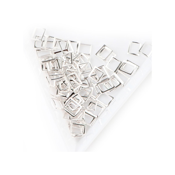 Artex Декор металлический, прямоугольник, широкий размер L, серебро купить