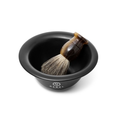 Rebel Barber Фарфоровая чаша для бритья Black Matt Shaving Bowl купить