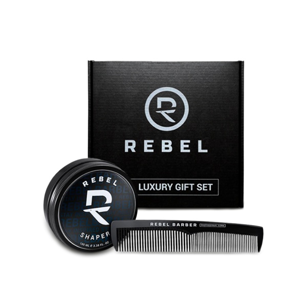 Rebel Barber Набор для волос Shaper & Men`s Comb Total Black купить