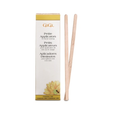 GiGi Деревянный закругленный шпатель для нанесения воска Spatula, мини Petite, 100 шт купить