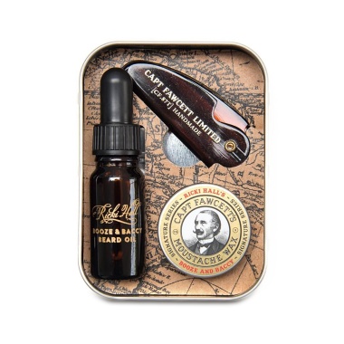 Captain Fawcett Набор для бороды Ricki Hall Booze & Baccy Grooming Survival Kit купить