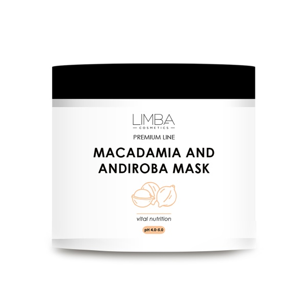 Limba Cosmetics Питательная маска для волос Premium Line Macadamia and Andiroba Mask, 500 гр купить
