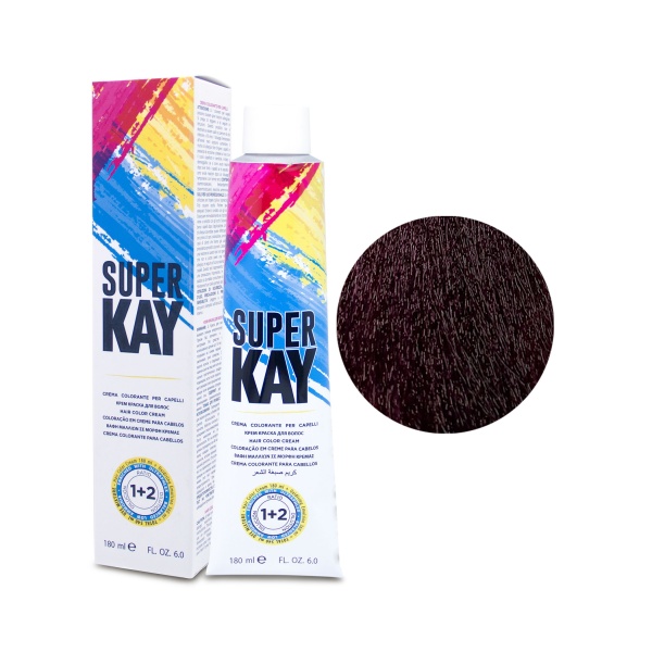 KayPro Крем-краска аммиачная Super Kay, 5.22 светло-коричневый фиолетовый интенсивный, 180 мл купить