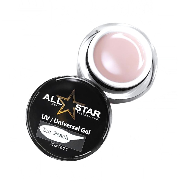 All Star Гель скульптурный UV-Universal Gel, молочно-персиковый Ice Peach, 15 гр купить