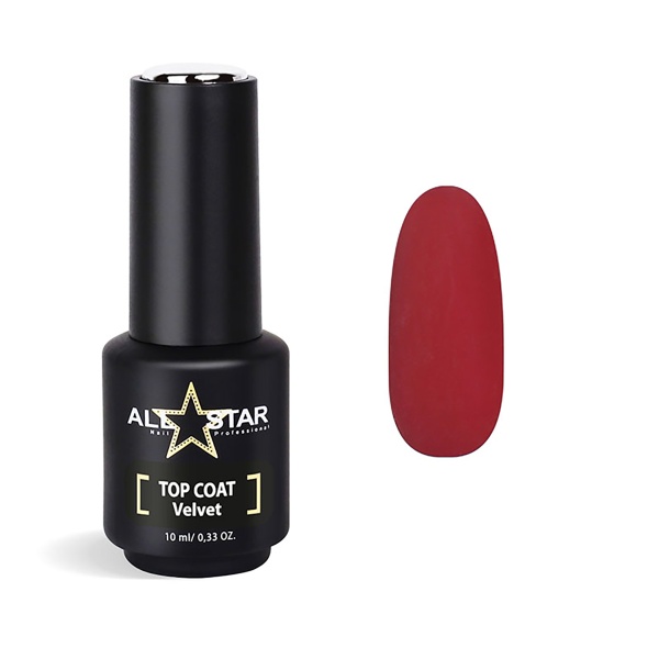 All Star Топ без липкого слоя Top Coat Velvet, 10 мл купить