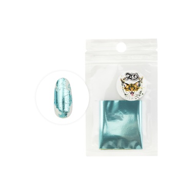 Zoo Nail Art Фольга переводная глянцевая, №1422 светло-голубая, 4x50 см купить