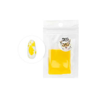Zoo Nail Art Фольга переводная матовая, №1438 желтая, 4x50 см купить
