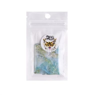 Zoo Nail Art Фольга переводная Мрамор, №1485 бирюзовая купить