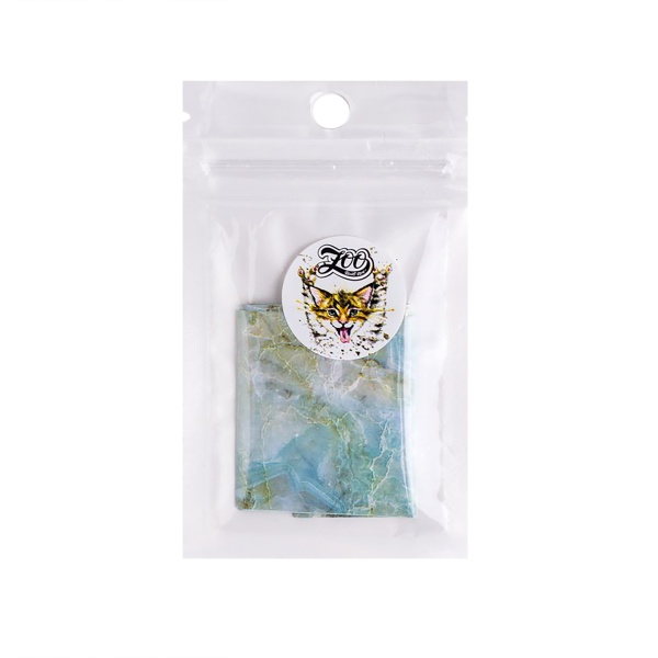 Zoo Nail Art Фольга переводная Мрамор, №1485 бирюзовая купить