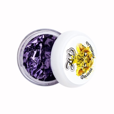 Zoo Nail Art Фольга поталь, №1555 фиолетовая, 14x14 см купить