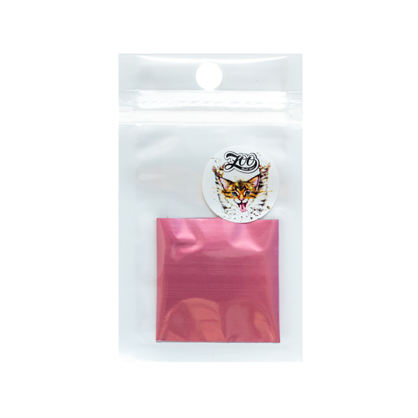 Zoo Nail Art Фольга переводная матовая, №1620 розовая, 4x50 см купить