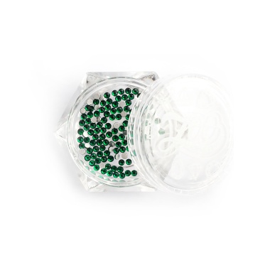 Zoo Nail Art Стразы стеклянные Malachite Green, №1105 SS4, 1.5 мм, 100 шт купить