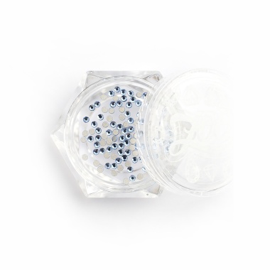 Zoo Nail Art Стразы стеклянные Light Blue, 100 шт купить