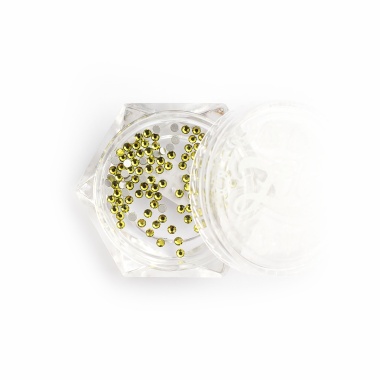 Zoo Nail Art Стразы стеклянные Olive Green, 100 шт купить