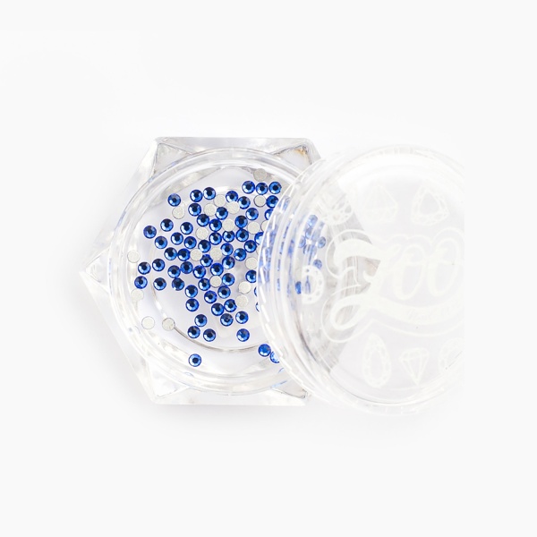 Zoo Nail Art Стразы стеклянные Sapphire, №1128 SS3, 1.3 мм, 100 шт купить