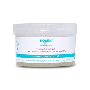 Domix Green Professional Солевой коктейль с экстрактом ламинарии и карбамидом для восстановления истончённых, ослабленных ногтей, 500 мл купить