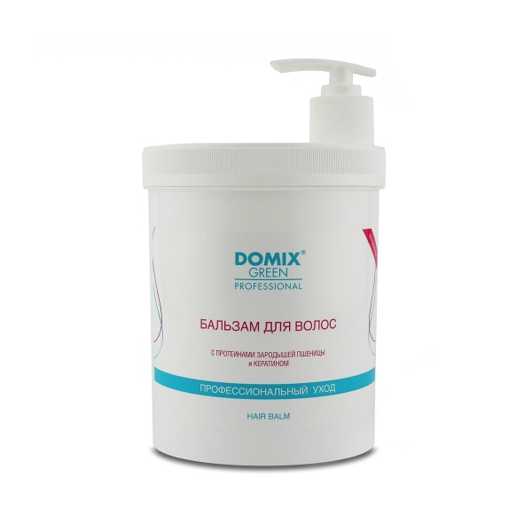 Domix Green Professional Бальзам для волос с протеинами зародышей пшеницы и кератином, 1000 мл купить