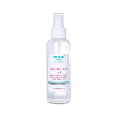 Domix Green Professional Спрей обезжириватель ногтевой пластины и средство для снятия липкого слоя без растворителей Nail Prep lux 2 в 1, 150 мл купить