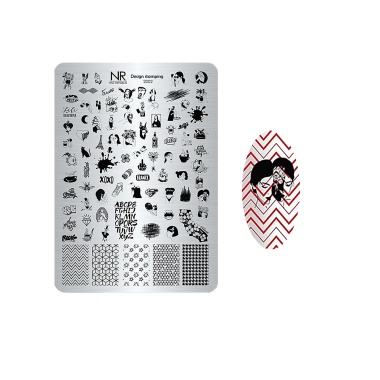 Nail Republic Пластина для стемпинга, №2002 Rock dream купить