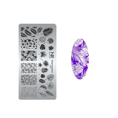Nail Republic Пластина для стемпинга, №3009 Exotic plants купить