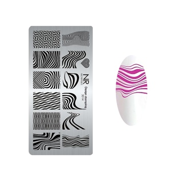 Nail Republic Пластина для стемпинга, №3014 Op-art купить