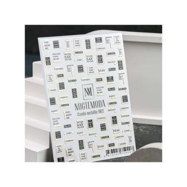 NogteModa Наклейки Combi Metallic, №062 купить