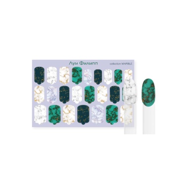 Луи Филипп Термопленка для дизайна ногтей Nail Wraps, Marble купить