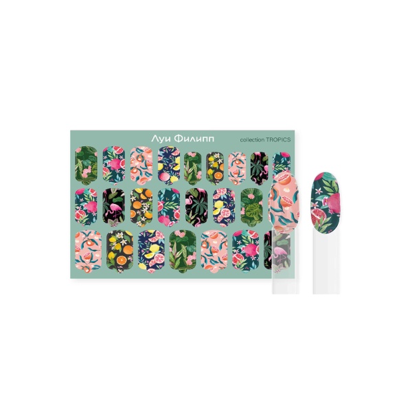 Луи Филипп Термопленка для дизайна ногтей Nail Wraps, Tropics купить